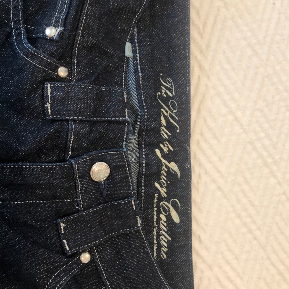Juicy Kate Jean Deep blue denim w silver sparkle